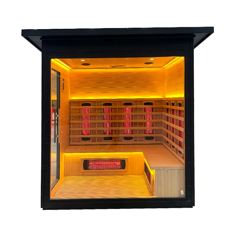 2-4 Person Outdoor Home Dry Sauna Room, Made in China Factory