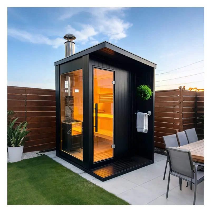 Factory Direct Outdoor Sauna Room 6KW Wood-Burn...