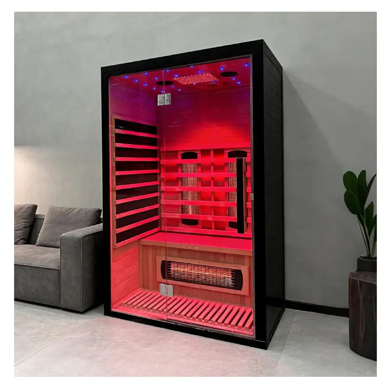 Premium 2-Person Infrared Sauna – Dual Heating System & Starry Sky Lighting Panel