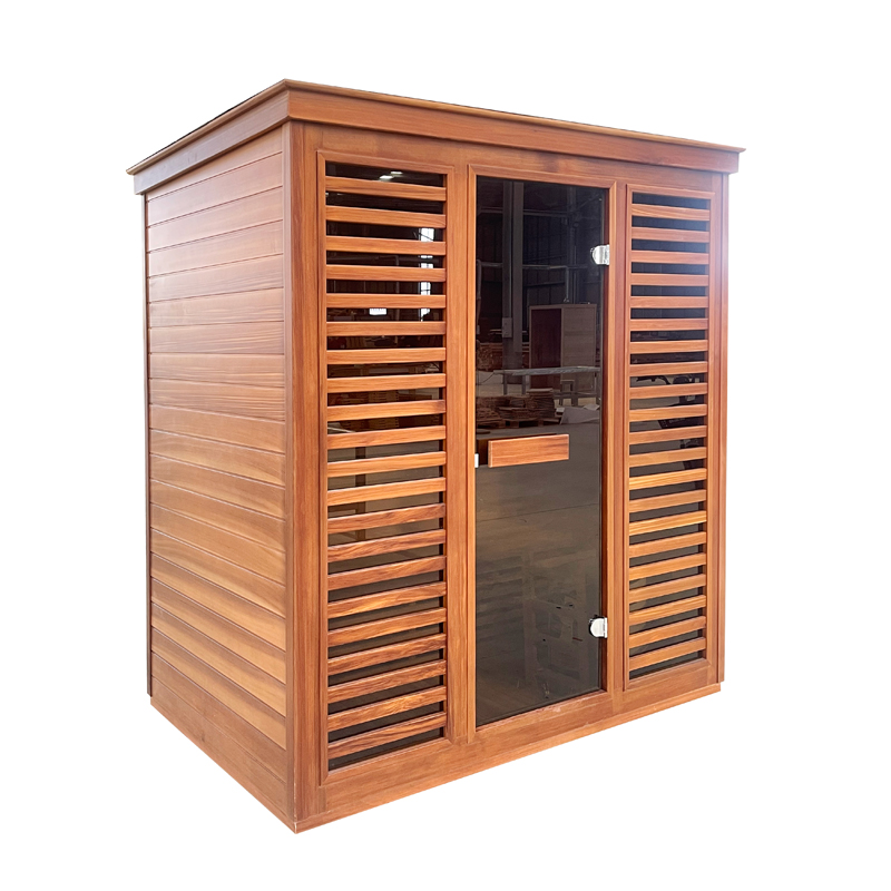 Professional Luxury Solid Wood Infrared Sauna Kits for Outdoor Use  Steam Room Combinations