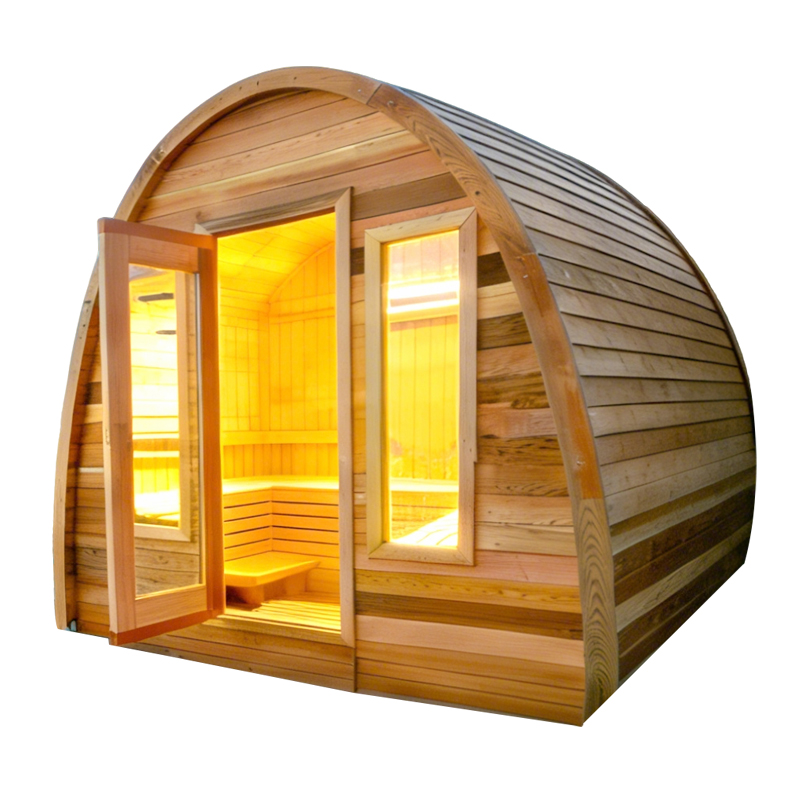 Outdoor Oval Sauna Room  Factory Direct, Customizable for Garden & Patio