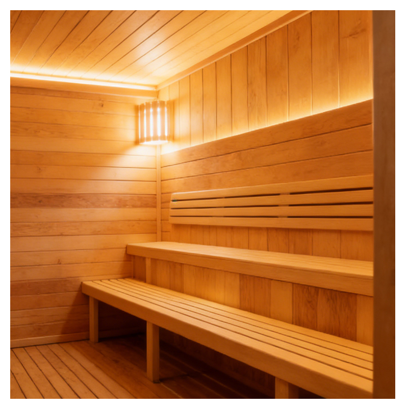 Factory Custom Outdoor Square Barrel Sauna  Wet Steam, Sauna Heater, Large Capacity for Multiple People