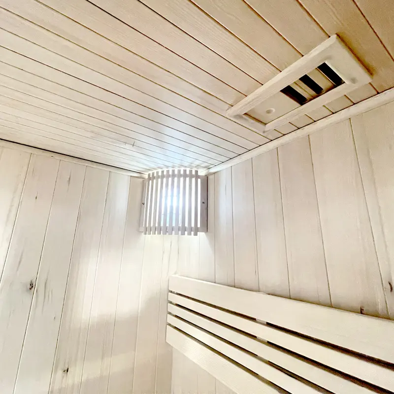 Factory Direct Outdoor Sauna Room 6KW Wood-Burning Stove Traditional Steam Shower Set Floor Mount