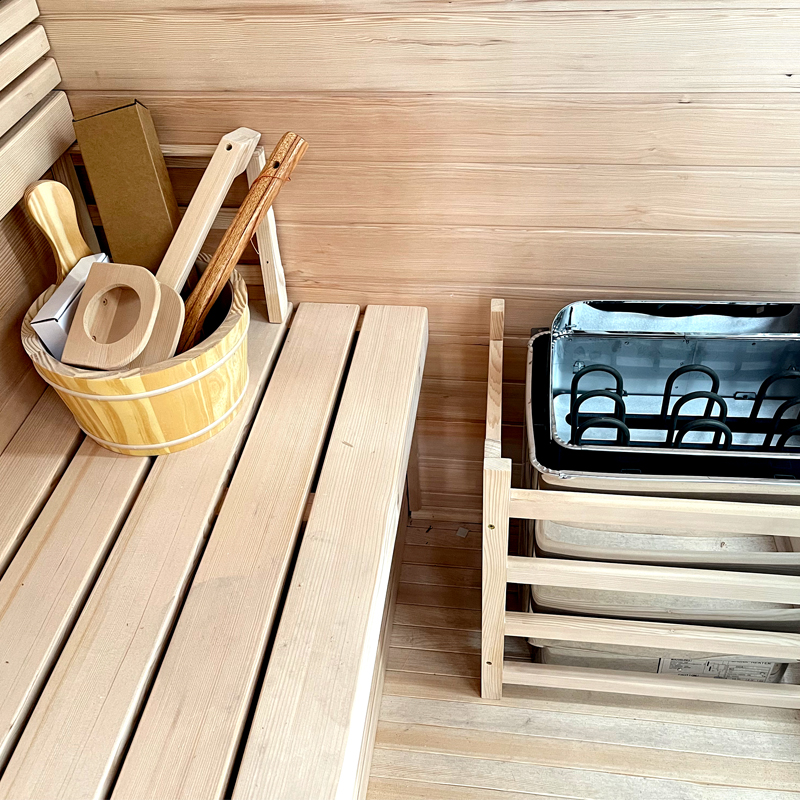 Professional Luxury Solid Wood Infrared Sauna Kits for Outdoor Use  Steam Room Combinations